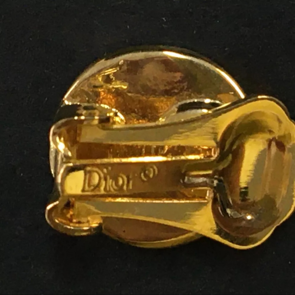 AUTH Christian Dior CD Logo Vintage Earrings - Picture 4 of 4